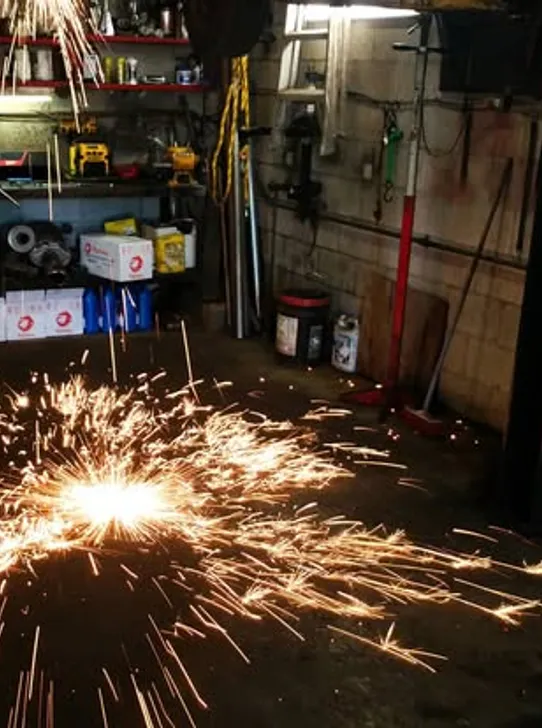 Wheel area inspection at Gunn's Auto Service